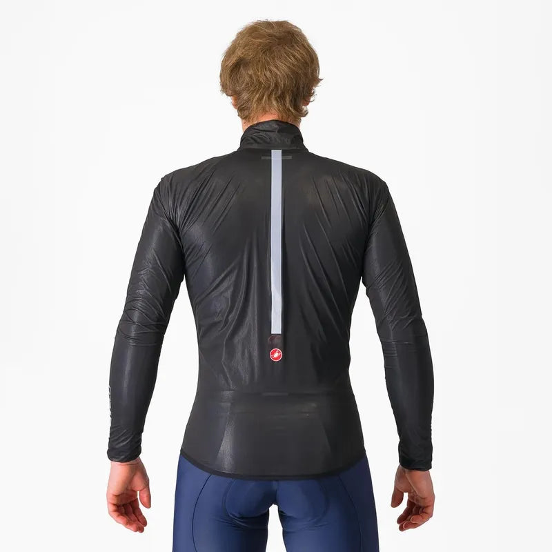 Castelli Squall Shell Jacket Men's Light Black / Silver Gray