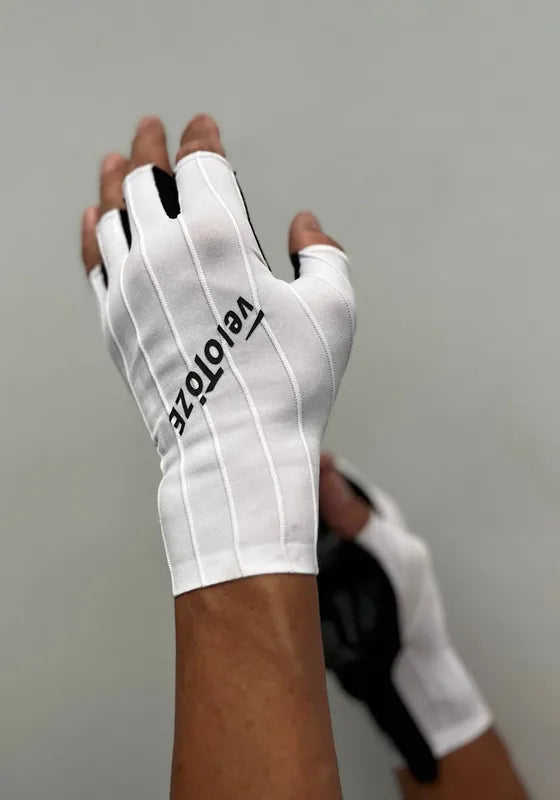 VeloToze Pro Aero Gloves White
