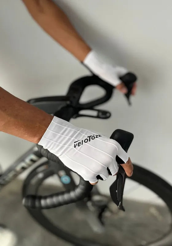 VeloToze Pro Aero Gloves White