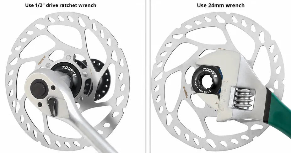 Toopre Disc Rotor Lockring 40nm HG Tool Removal