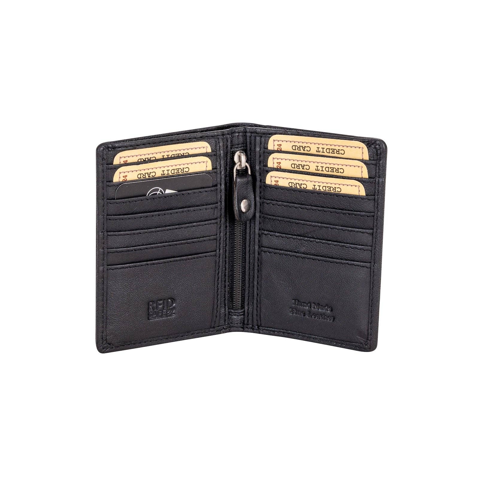 Greenwood Leather AU - Credit Debit Leather Card Holder Freya - GW8001BLK