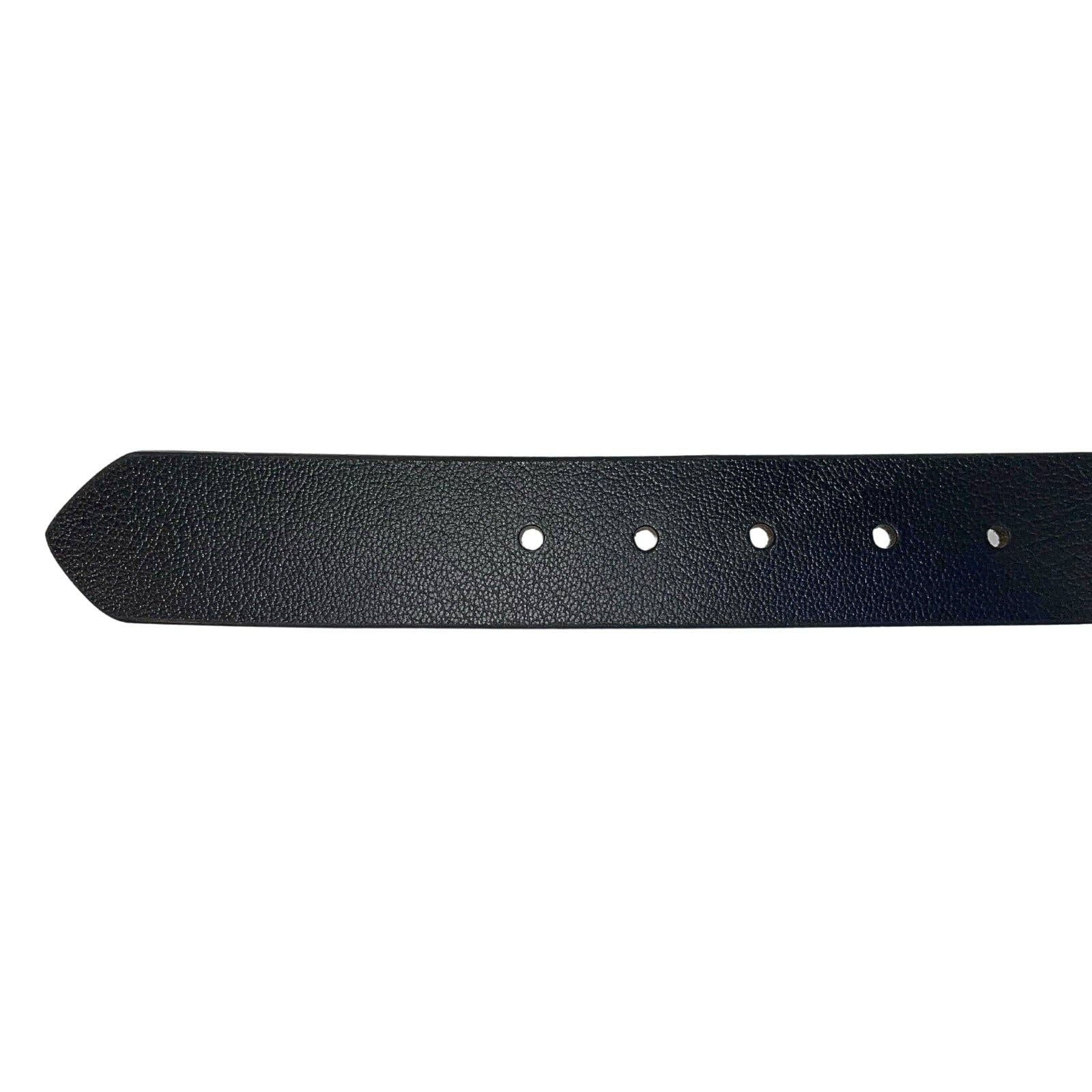 Greenwood Leather AU - Leather Belt Black with Black Buckle