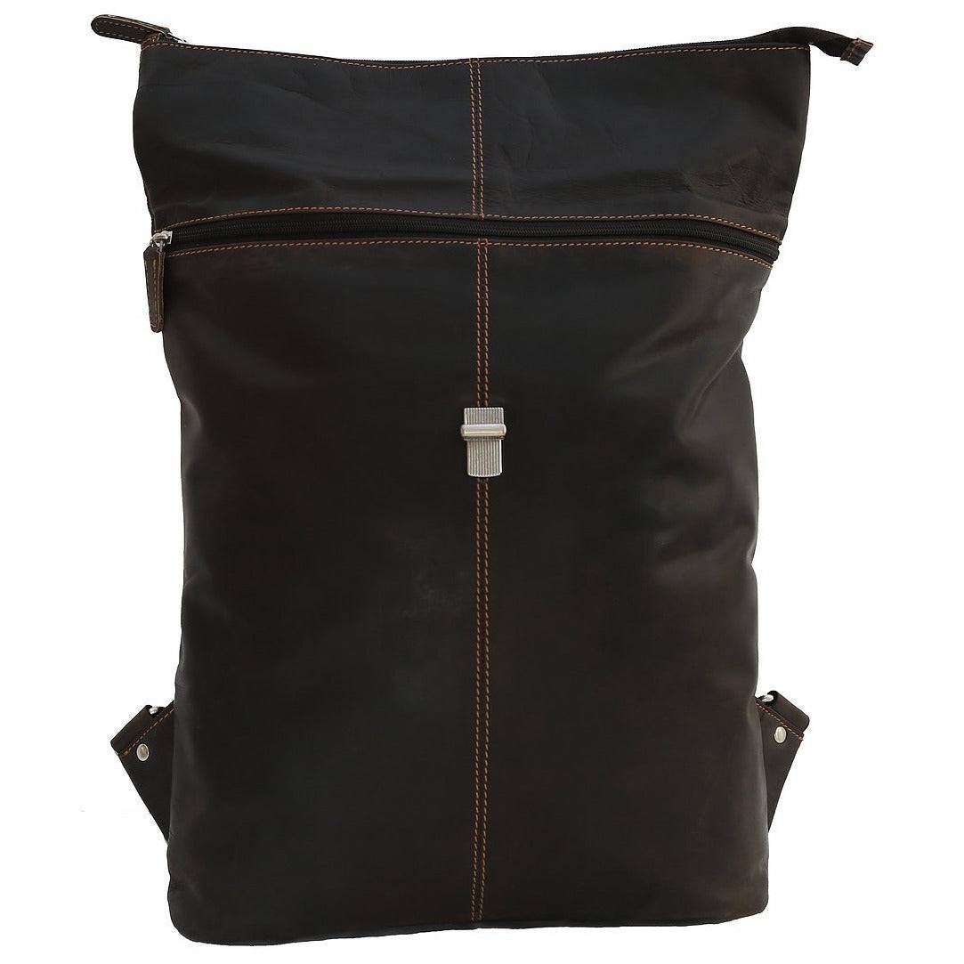 Greenwood Leather AU - Birchwood Roll-Top Leather Backpack – Vintage Full Grain Leather Laptop Backpack | Medium & Large - Large