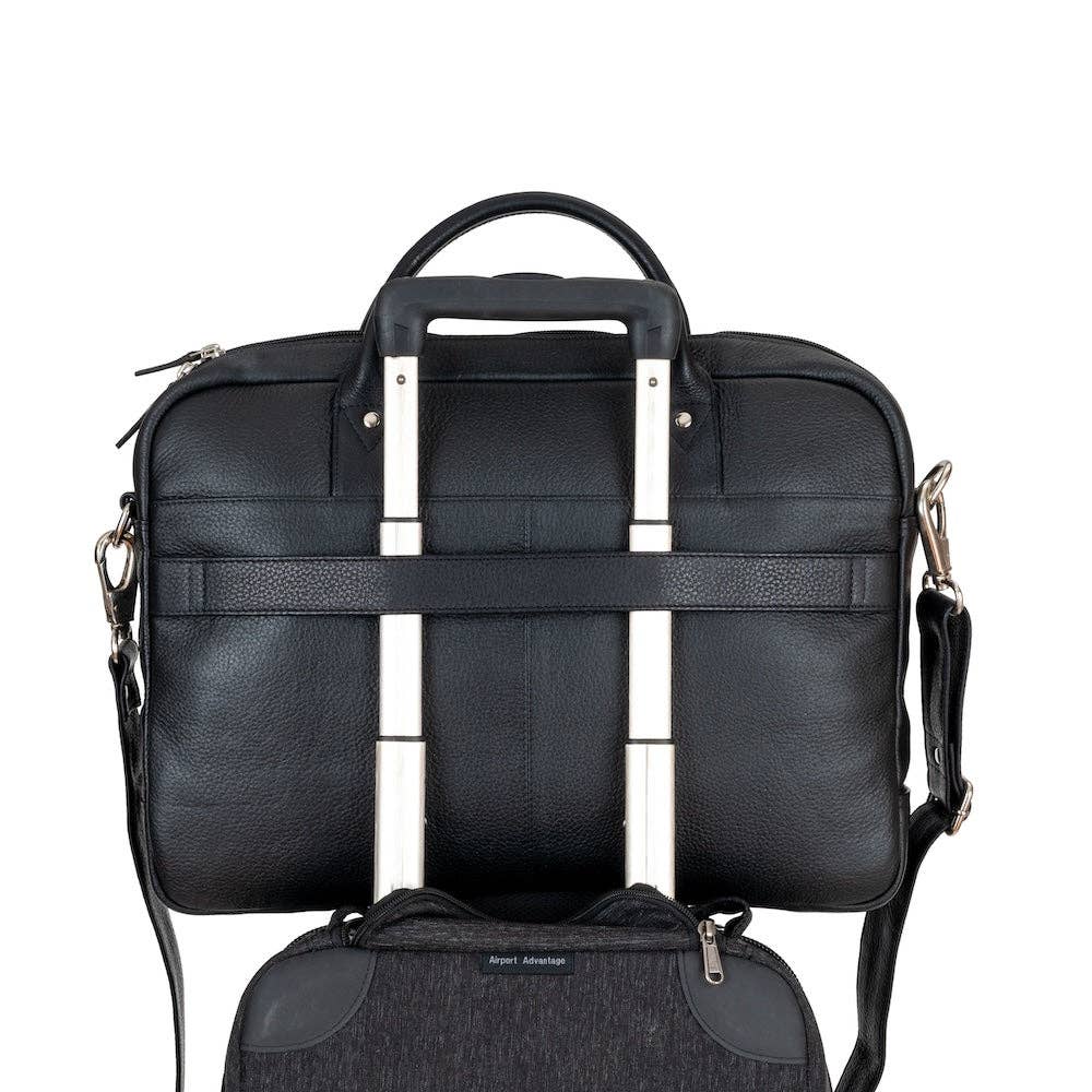 Greenwood Leather AU - Wildera Leather “Regent” Laptop Bag – Premium Full-Grain Leather Briefcase (17")