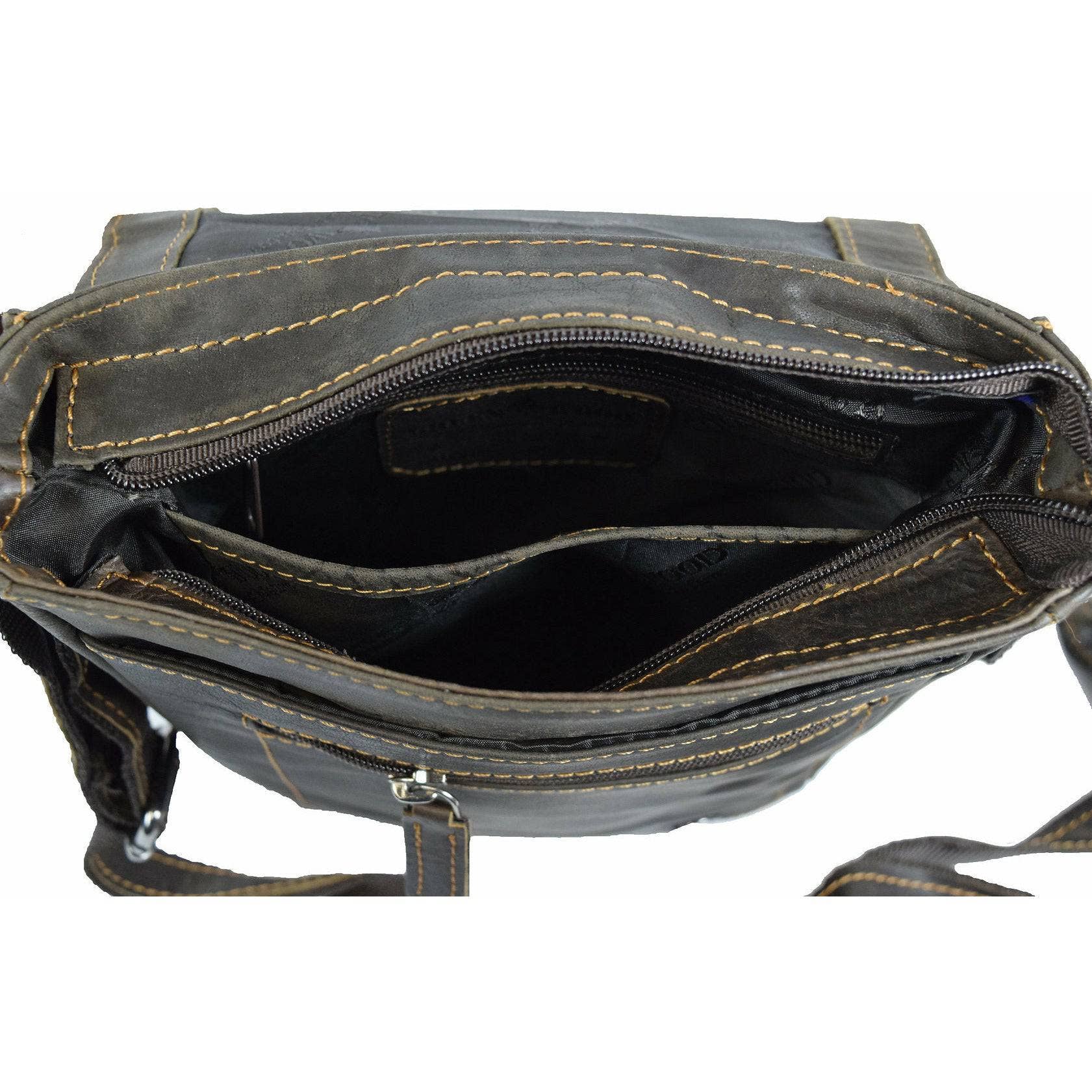 Greenwood Leather AU - Leather Shoulder Bag Brown - Hobart GW834BRN
