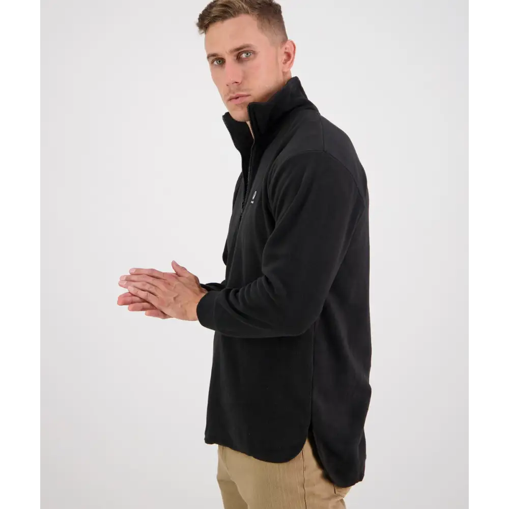 Fleece Pullover Motu Black Swanndri - CLOTHING