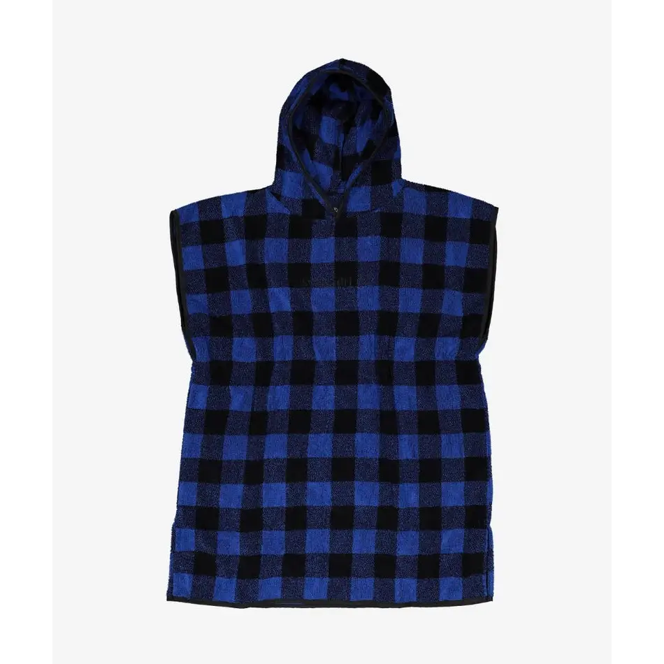 Hooded Towel Taylors - kids / BLUE/BLACK CHECK - CLOTHING