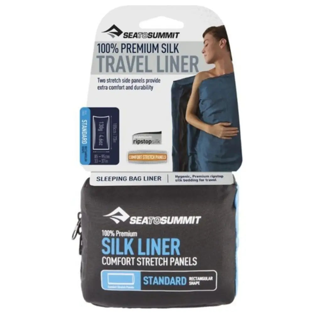 Liner Silk W/Stretch Panel Std Sts - STD / NAVY - CAMPING