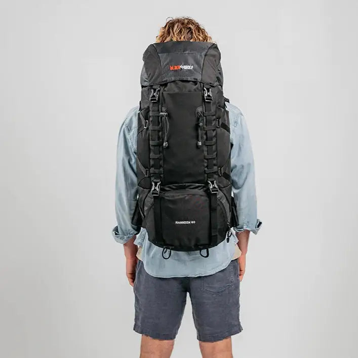 Nankeen 60 Hiking Pack Jet Black - JET BLACK - OUTDOOR