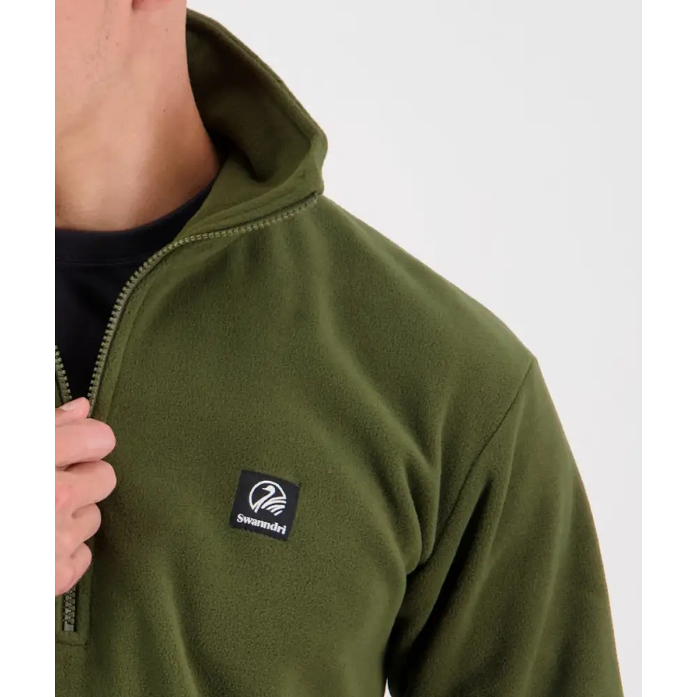 Pullover Fleece Olive Black Swanndri