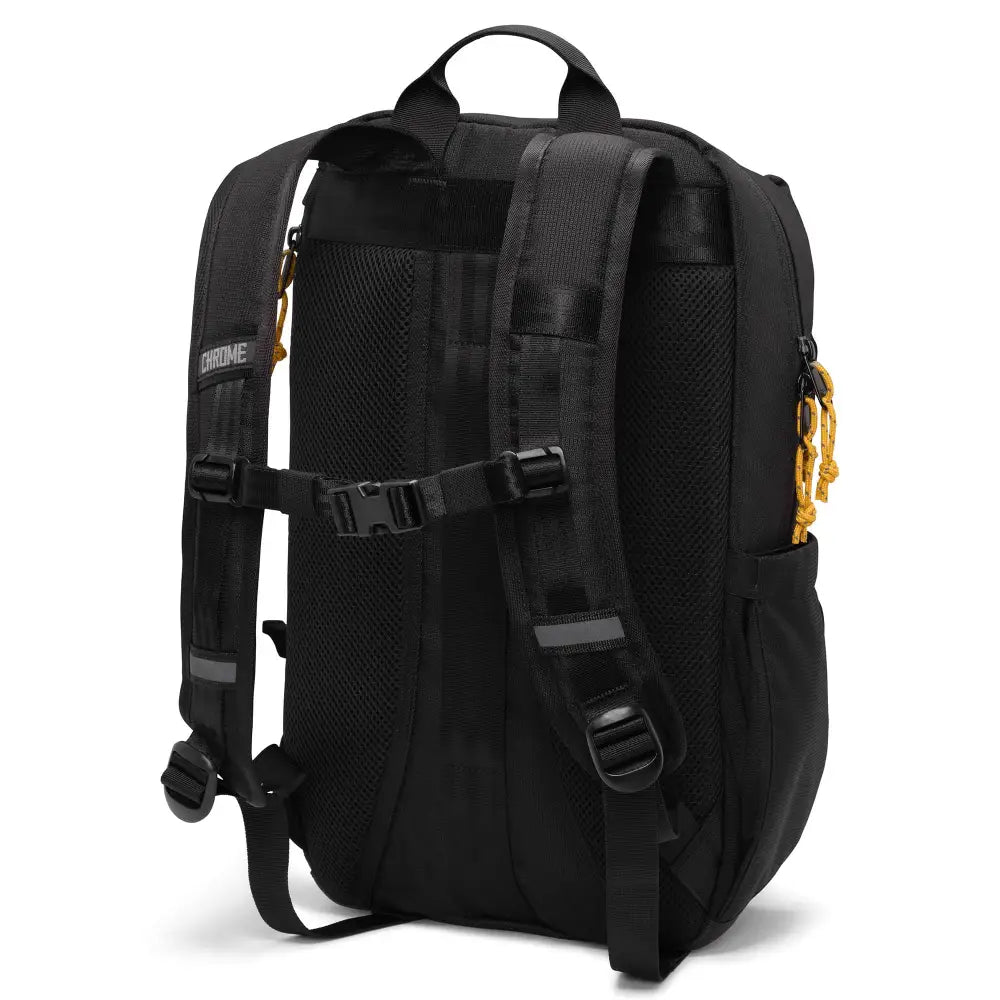 Ruckas Backpack 14L Black. The Ruckas 14L backpack is all about access. Easily get to your gear through the side or top with its 3/4 length main zipper. Made from recycled materials. Stow the essentials, and be ready for the day.