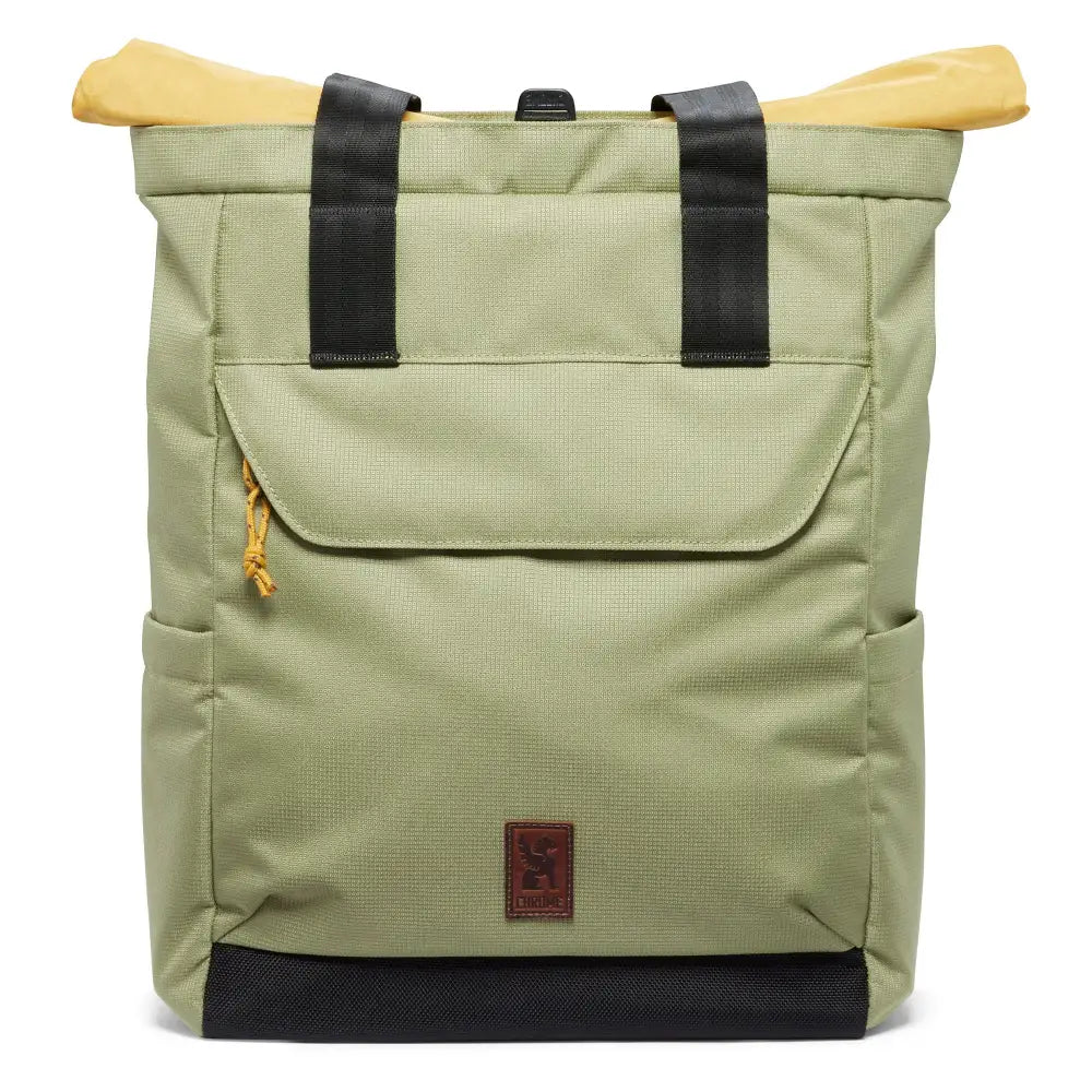 Ruckas Tote Oil Green. It's a tote. A backpack. A shoulder bag. With a padded laptop sleeve and plenty of organization, our most versatile water-resistant 22-27L tote is ready to take on the day.