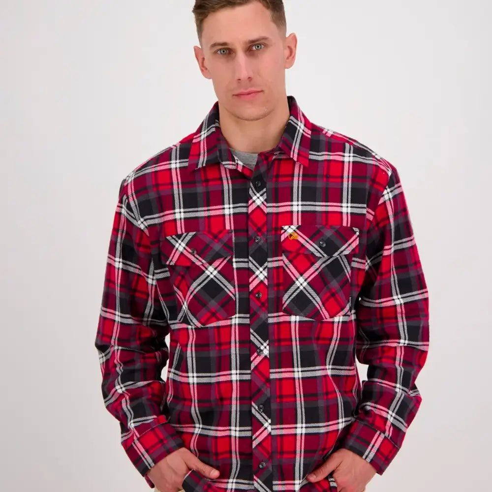 Shirt Egmont Full Twin Pack Navy Oxblood Swanndri