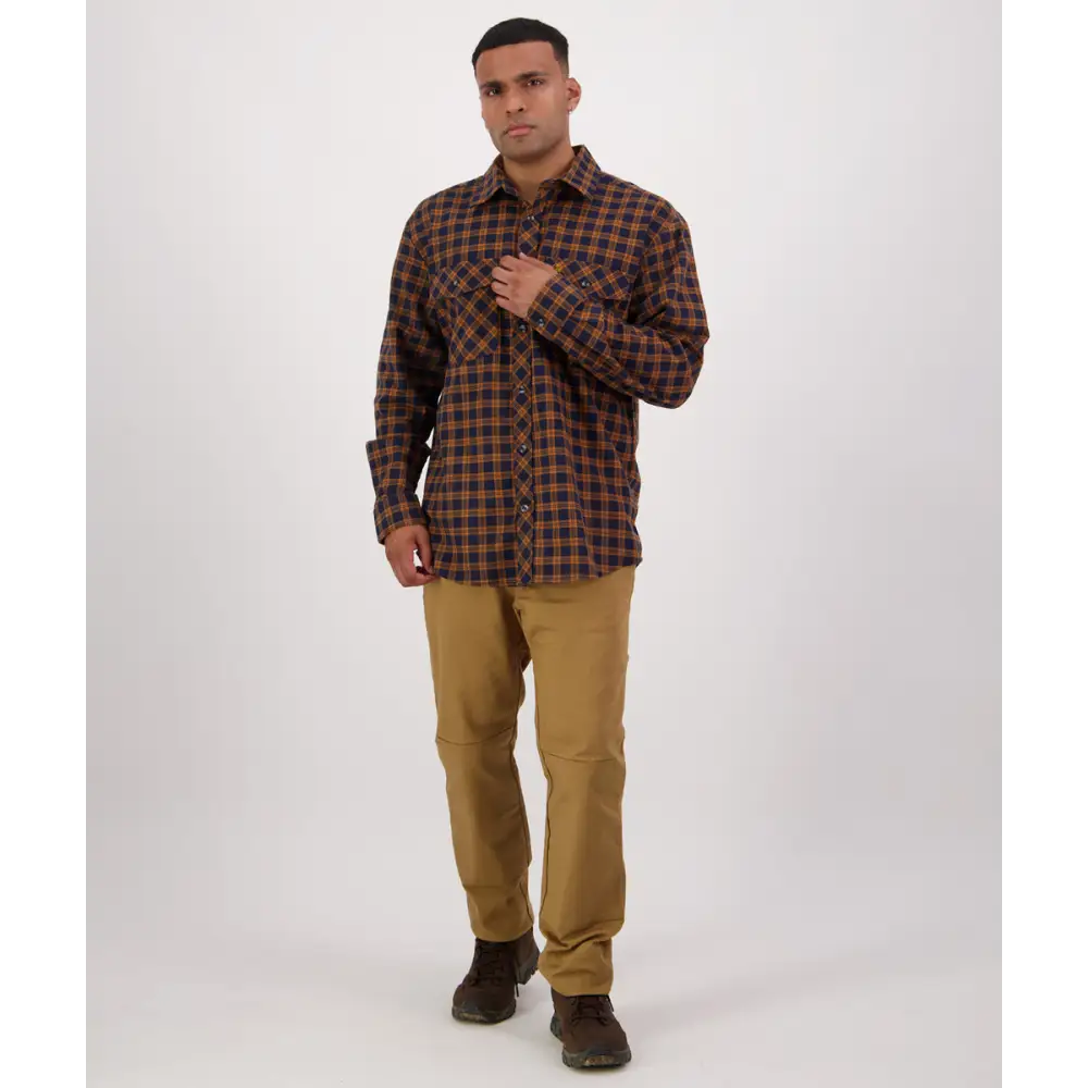 Shirt Egmont Full Twin Pack Red Toffee Lattice Swanndri