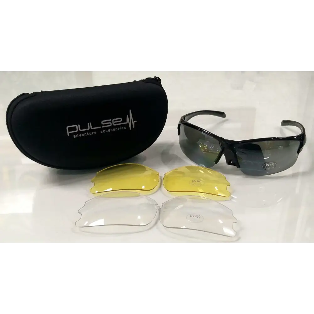 Sunglasses Pulse Black - Mirror Frame - CLOTHING