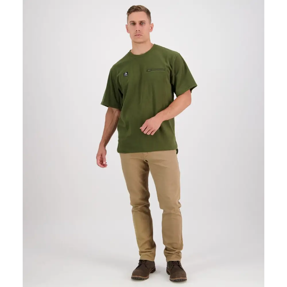 T Shirt Catlins Fleece Olive Swanndri