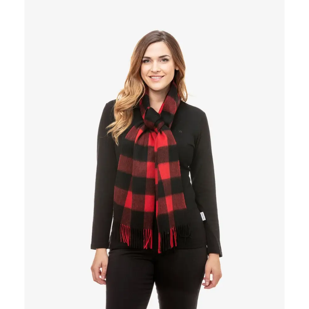 The Scarfie Red Black - OSFA / RED/BLACK CHECK - CLOTHING