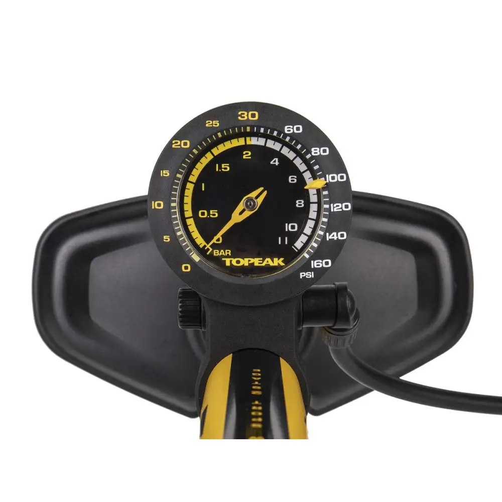 Topeak Joeblow Sport 2 - Stage 160psi - Topeak Floor Pump JoeBlow Sport 2Stage 2 - stage swtich and pressure gauge,