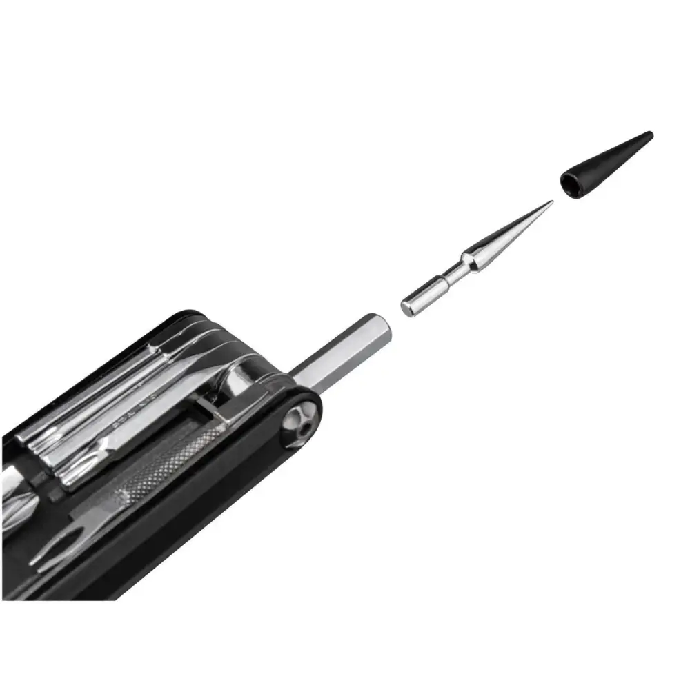 Topeak Multi Tool Tubi - ToolX 18 Functions - Tubi w/ Tubeless Tire Repair 5pcs 3.5mm Plugs w/o Bag Black