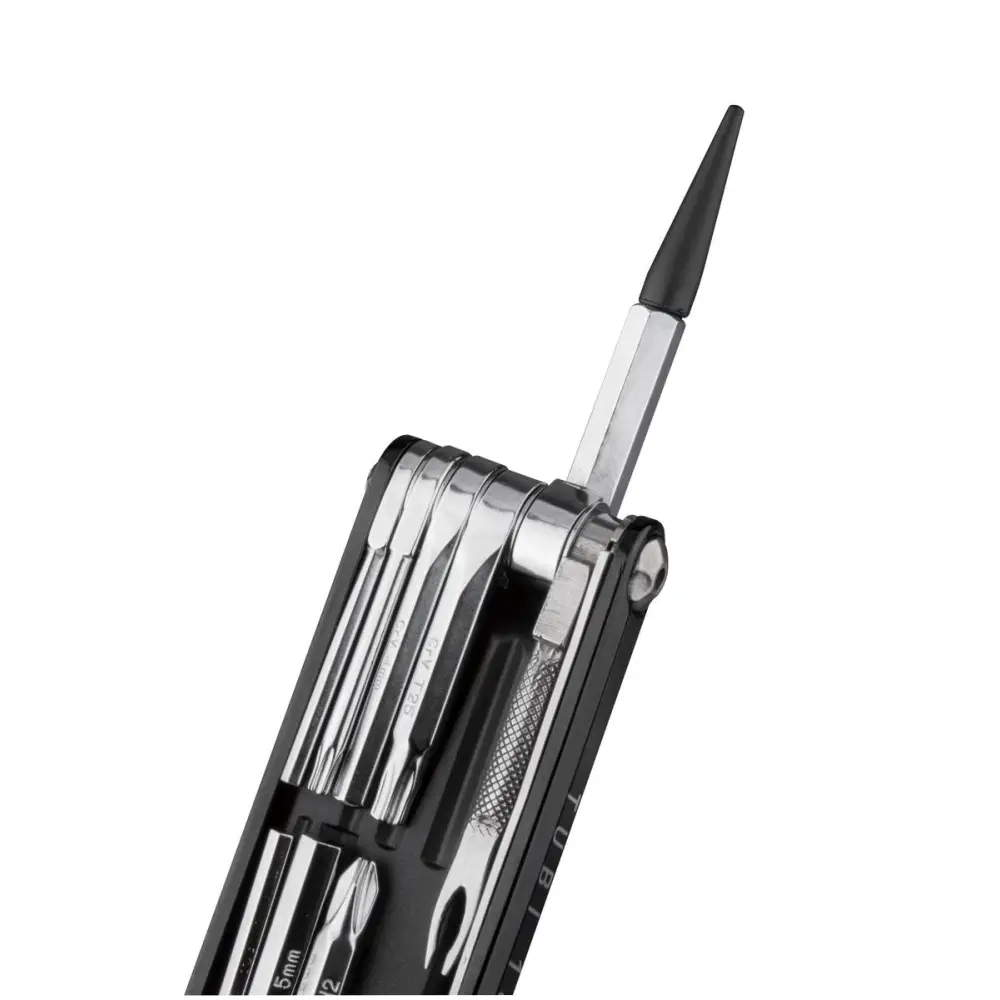 Topeak Multi Tool Tubi - ToolX 18 Functions - Tubi w/ Tubeless Tire Repair 5pcs 3.5mm Plugs w/o Bag Black