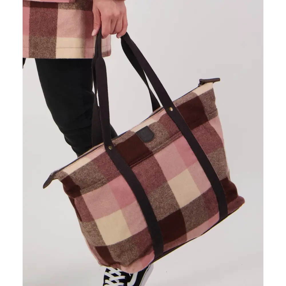 Tote Bag Queenstown Wool Lamington Check Swanndri