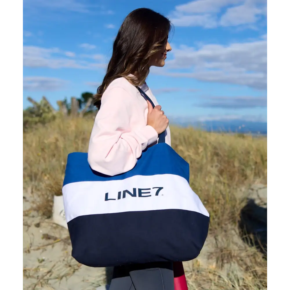 Tote Bag Reef Navy Blue White Line 7