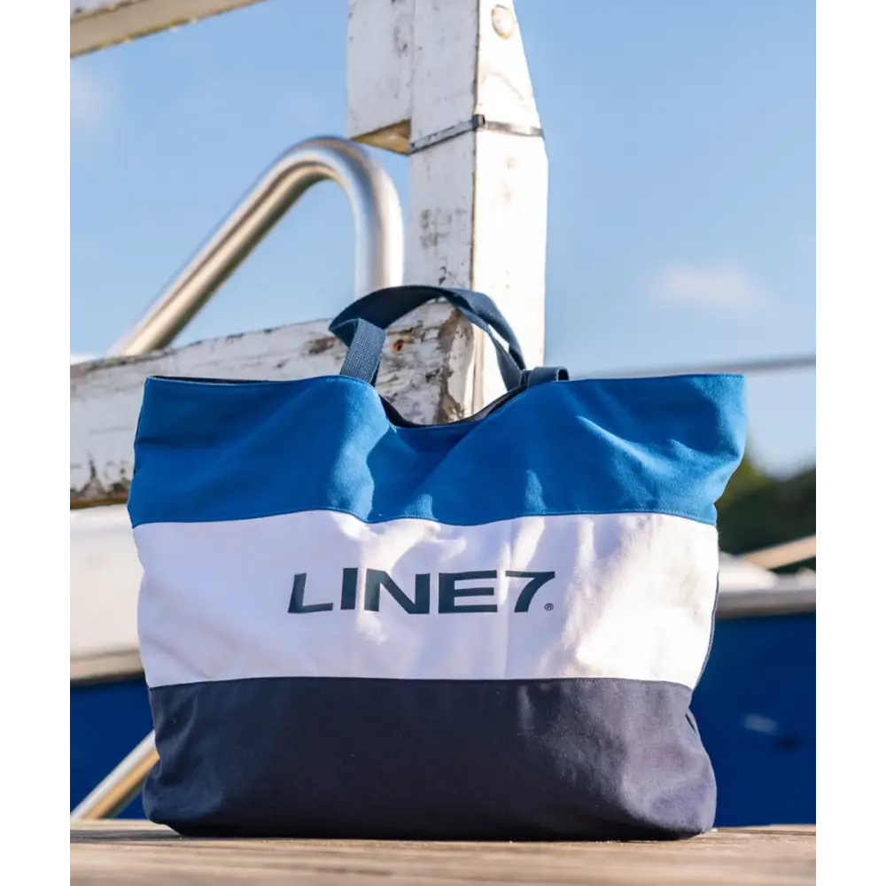 Tote Bag Reef Navy Blue White Line 7