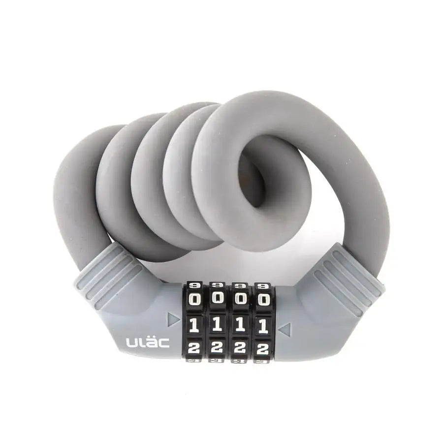 ULAC 1970 Cable Combo 15mm x 60cm - ULAC Lock 1970 Cable Combo 15mm x 60cm Grey