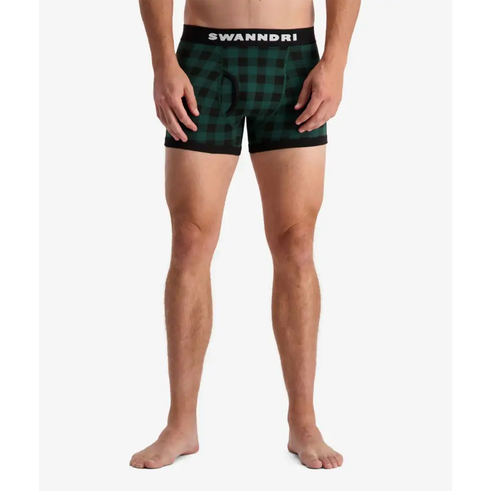 Undies Green Black Check Swanndri