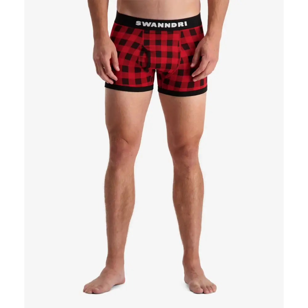 Undies Red Black Check Swanndri