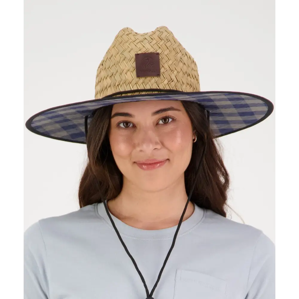 Whangamata Straw Hat Ol/Bu - OLIVE - CLOTHING